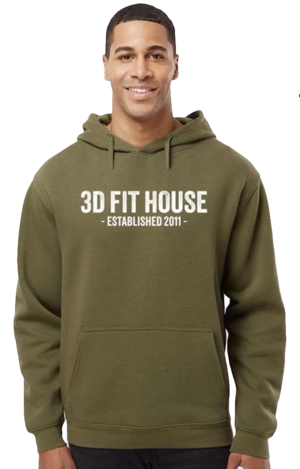 3D Fit House Unisex Hoodies (black or green)