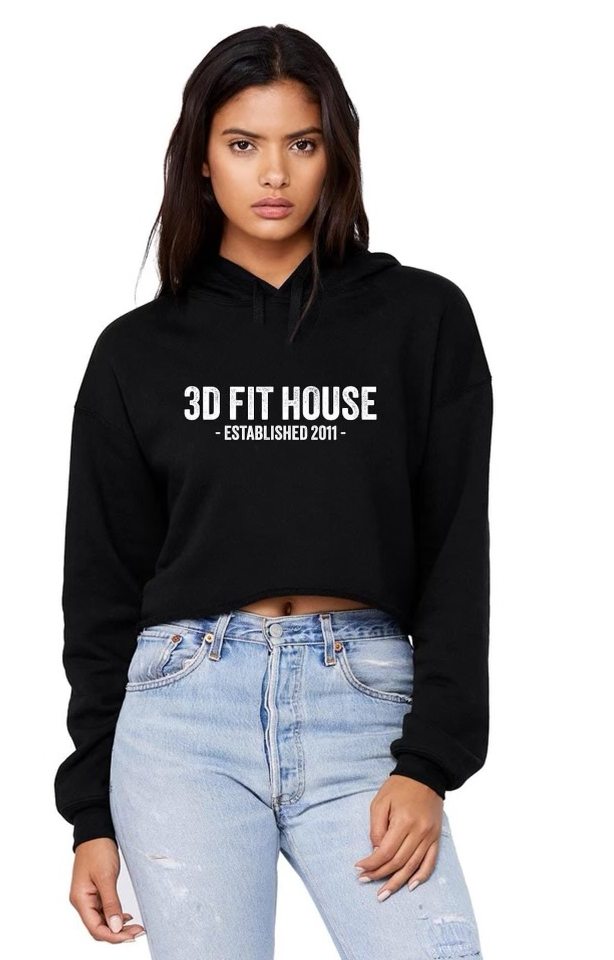 3D Fit House Crop Hoodies (black or mauve pink)