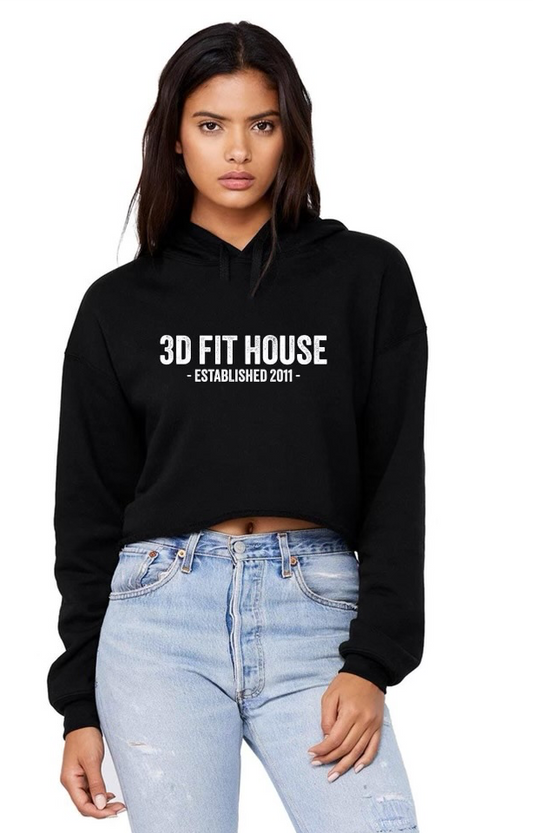 3D Fit House Crop Hoodies (black or mauve pink)